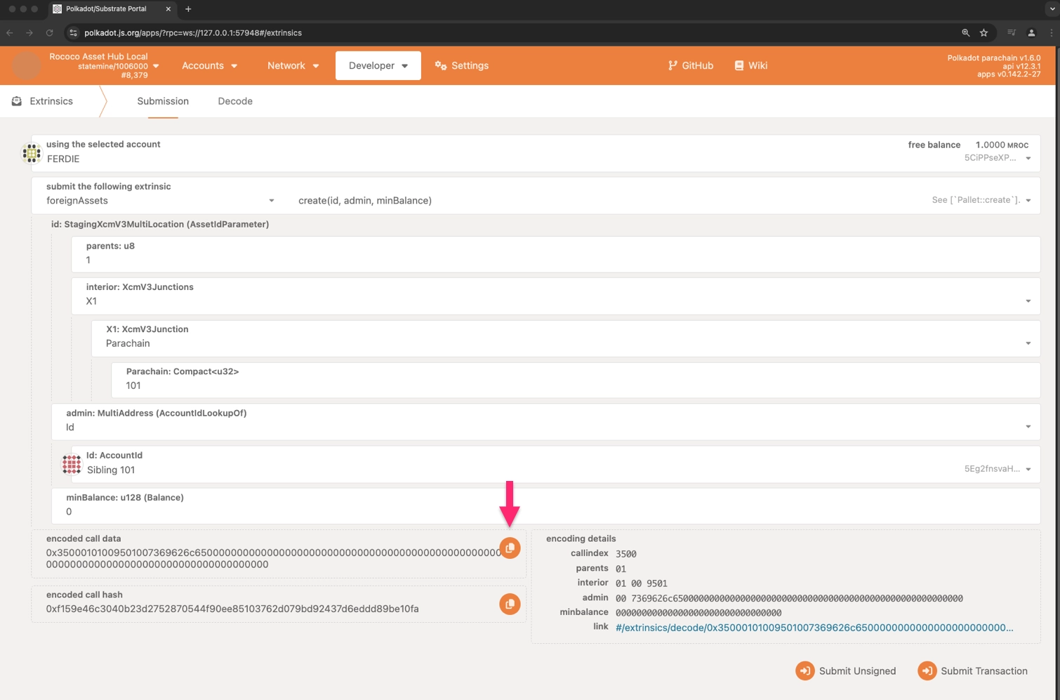 Fill out the required fields